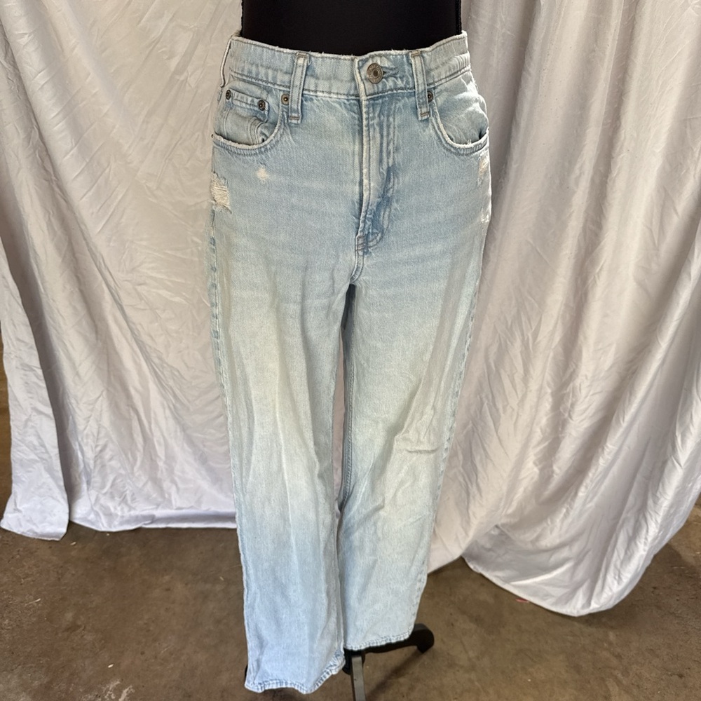 Classic Light Blue Straight Leg Women's Jeans